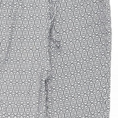 Primark Womens Blue Floral  Trousers  Size 10 L28 in