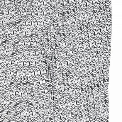 Primark Womens Blue Floral  Trousers  Size 10 L28 in