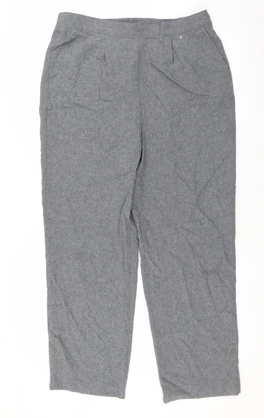 Womens UK Size 14 Bonmarché Regular Fit  Grey Trousers