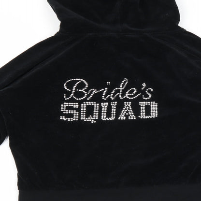 Tone Sport Womens Black   Full Zip Hoodie Size L  - Bride Squad