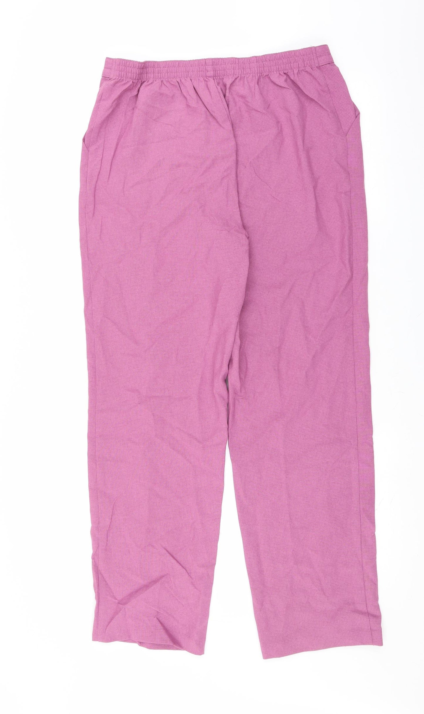 Womens UK Size 14 Marks and Spencer Regular Fit  Pink Trousers