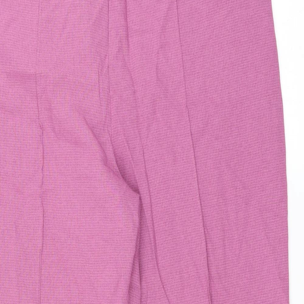 Womens UK Size 14 Marks and Spencer Regular Fit  Pink Trousers