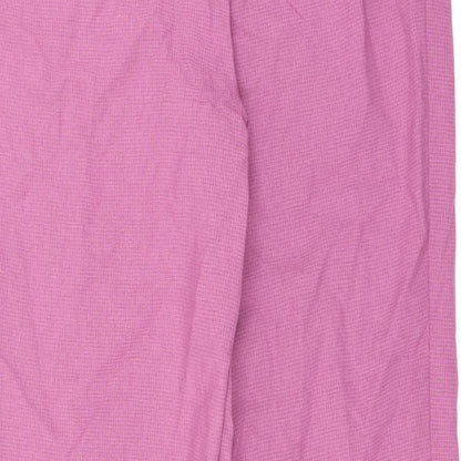 Womens UK Size 14 Marks and Spencer Regular Fit  Pink Trousers