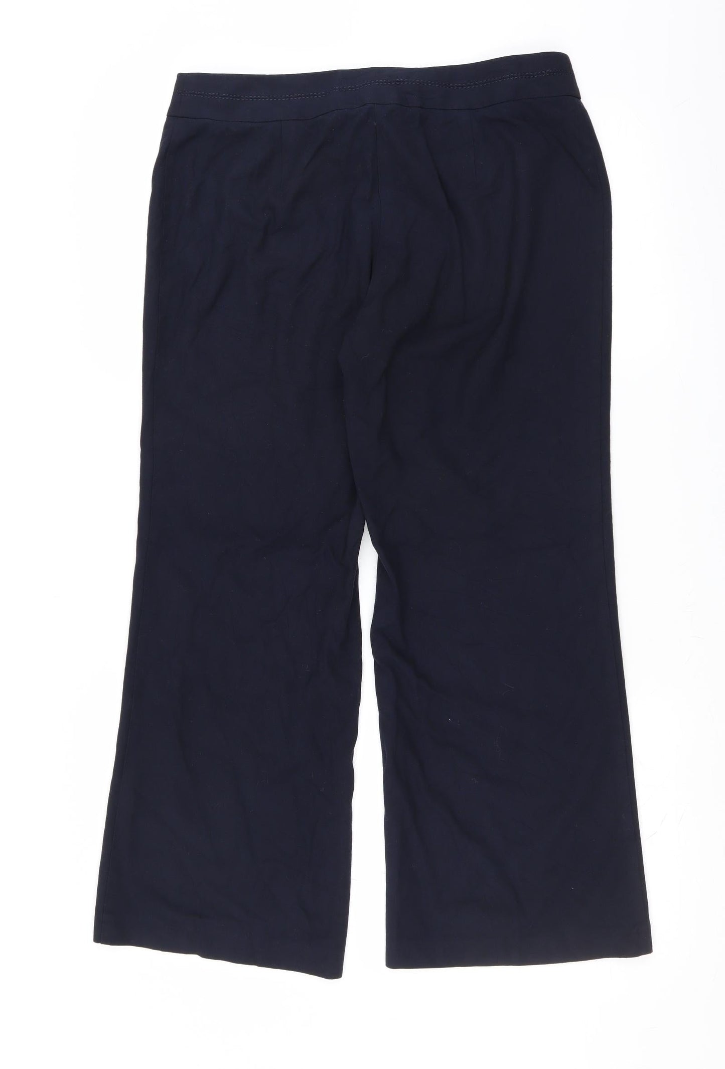 Marks and Spencer Womens Blue   Trousers  Size 14 L27 in - short Leg