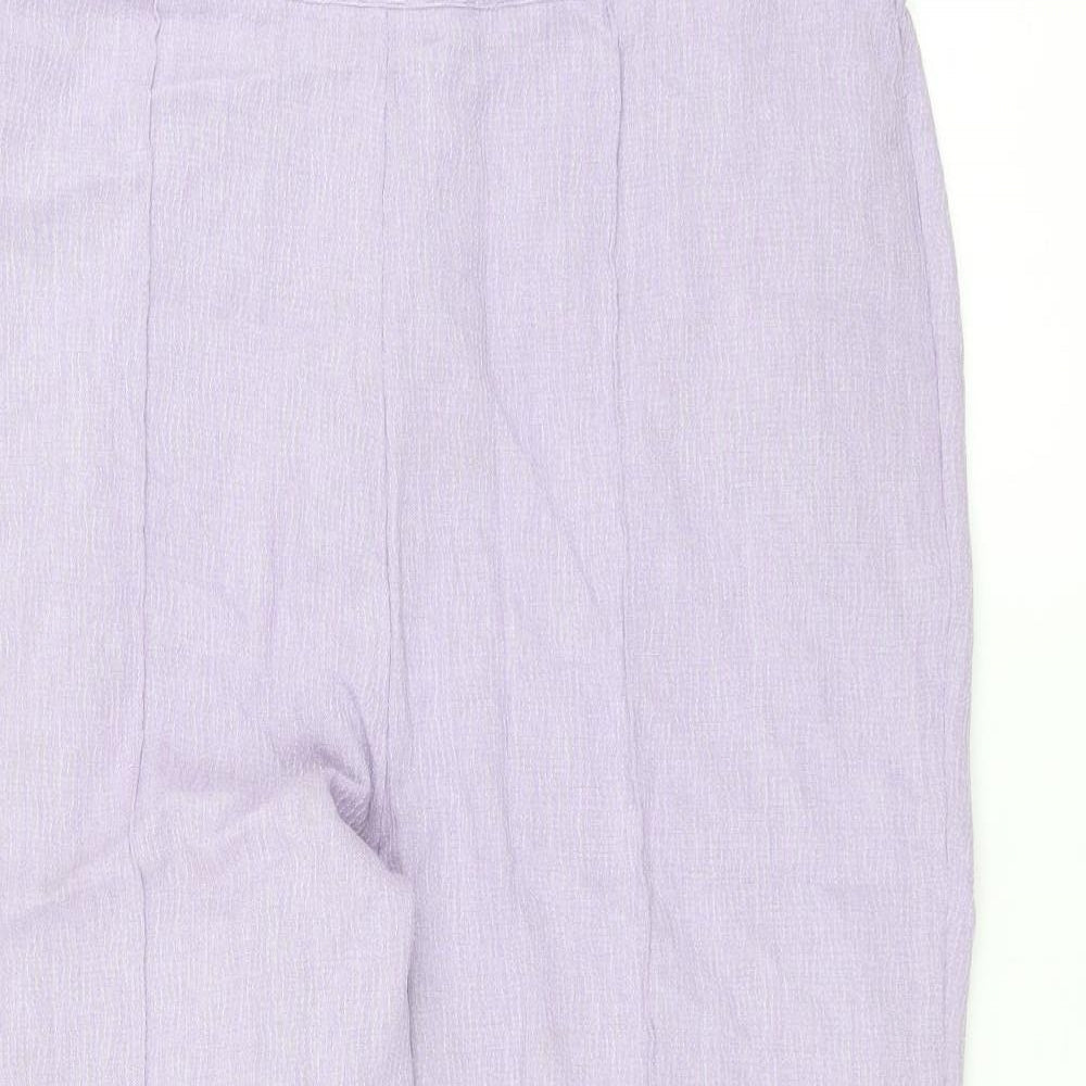 bm Collection Womens Purple   Trousers  Size 18 L21 in - cropped
