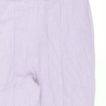 bm Collection Womens Purple   Trousers  Size 18 L21 in - cropped