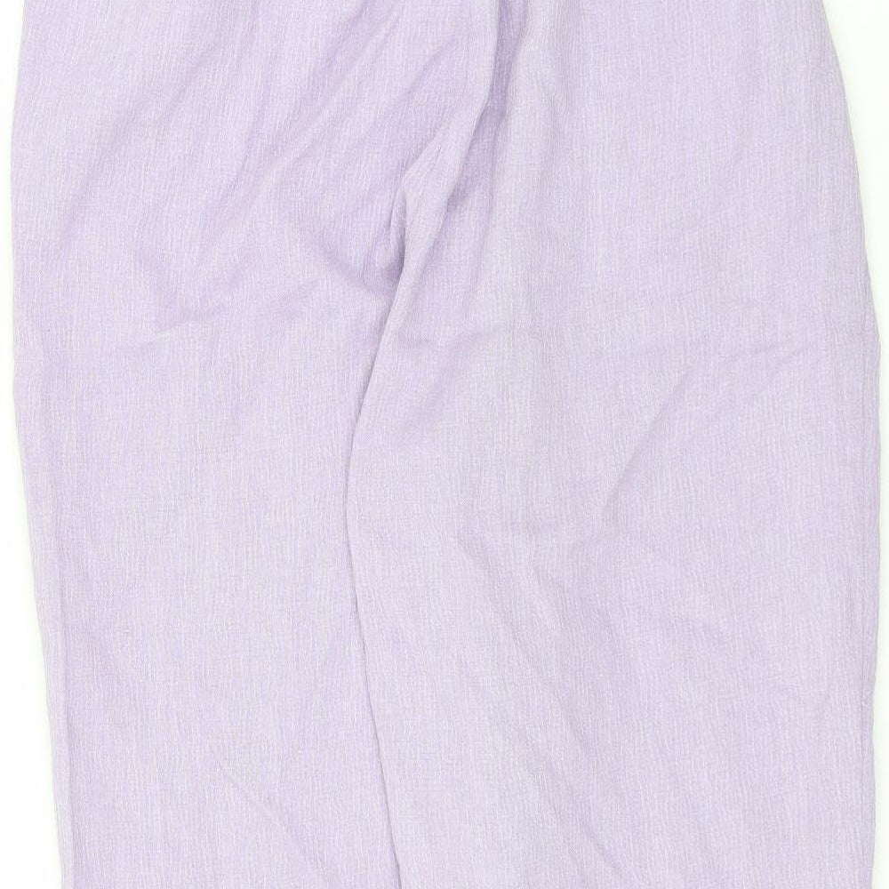 bm Collection Womens Purple   Trousers  Size 18 L21 in - cropped