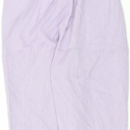 bm Collection Womens Purple   Trousers  Size 18 L21 in - cropped