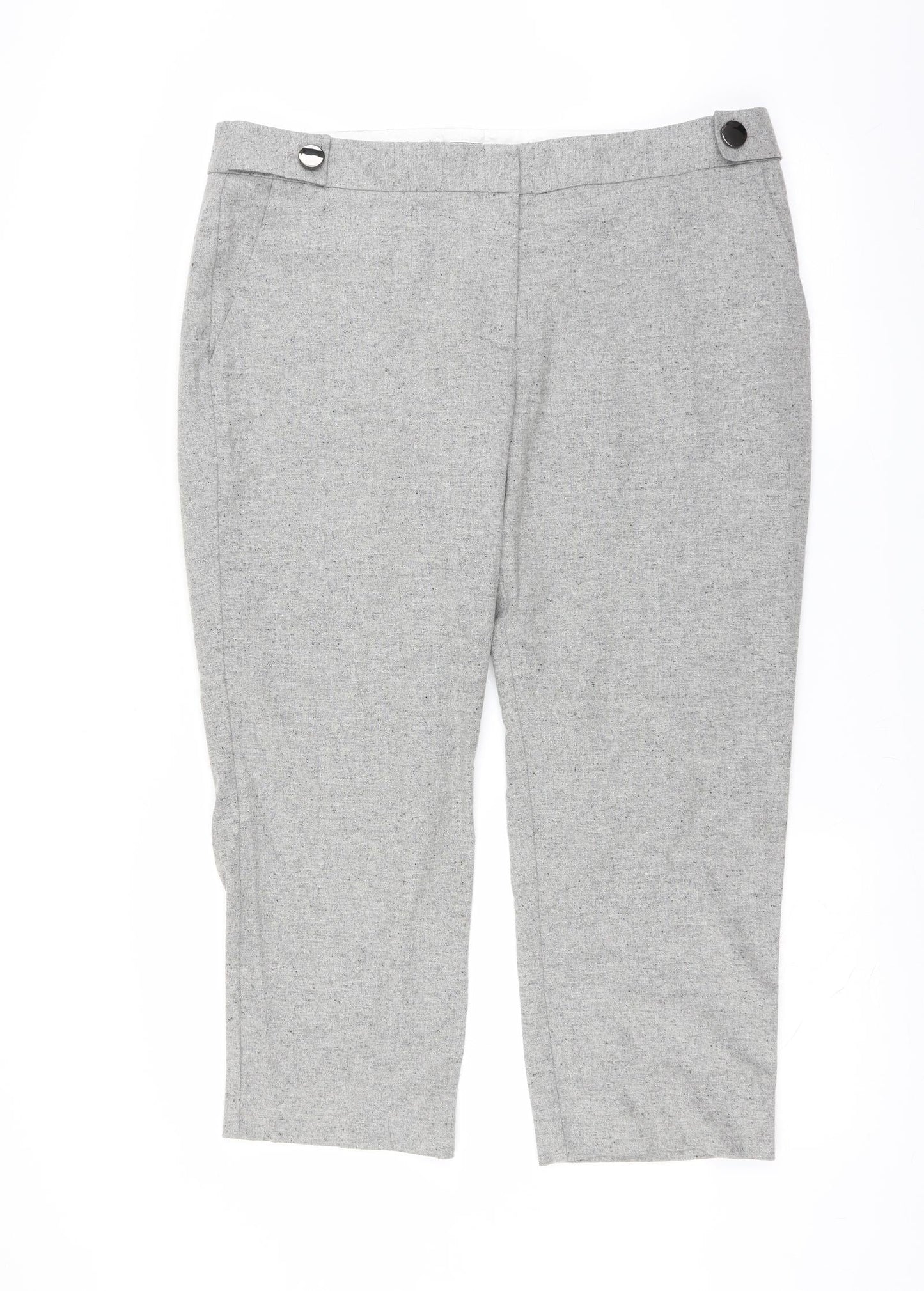 Womens UK Size 18 Marks and Spencer Regular Fit  Grey Trousers