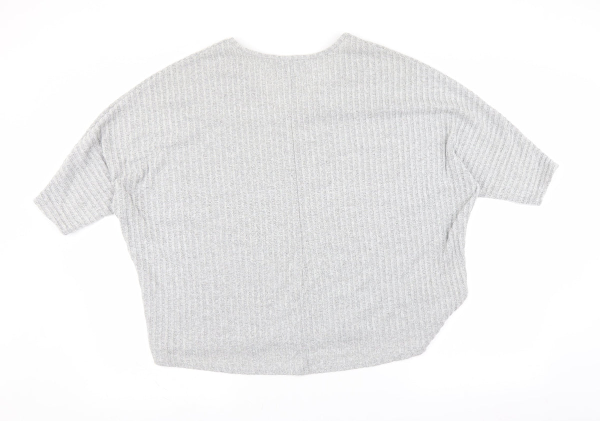 New Look Womens Grey   Pullover Jumper Size S