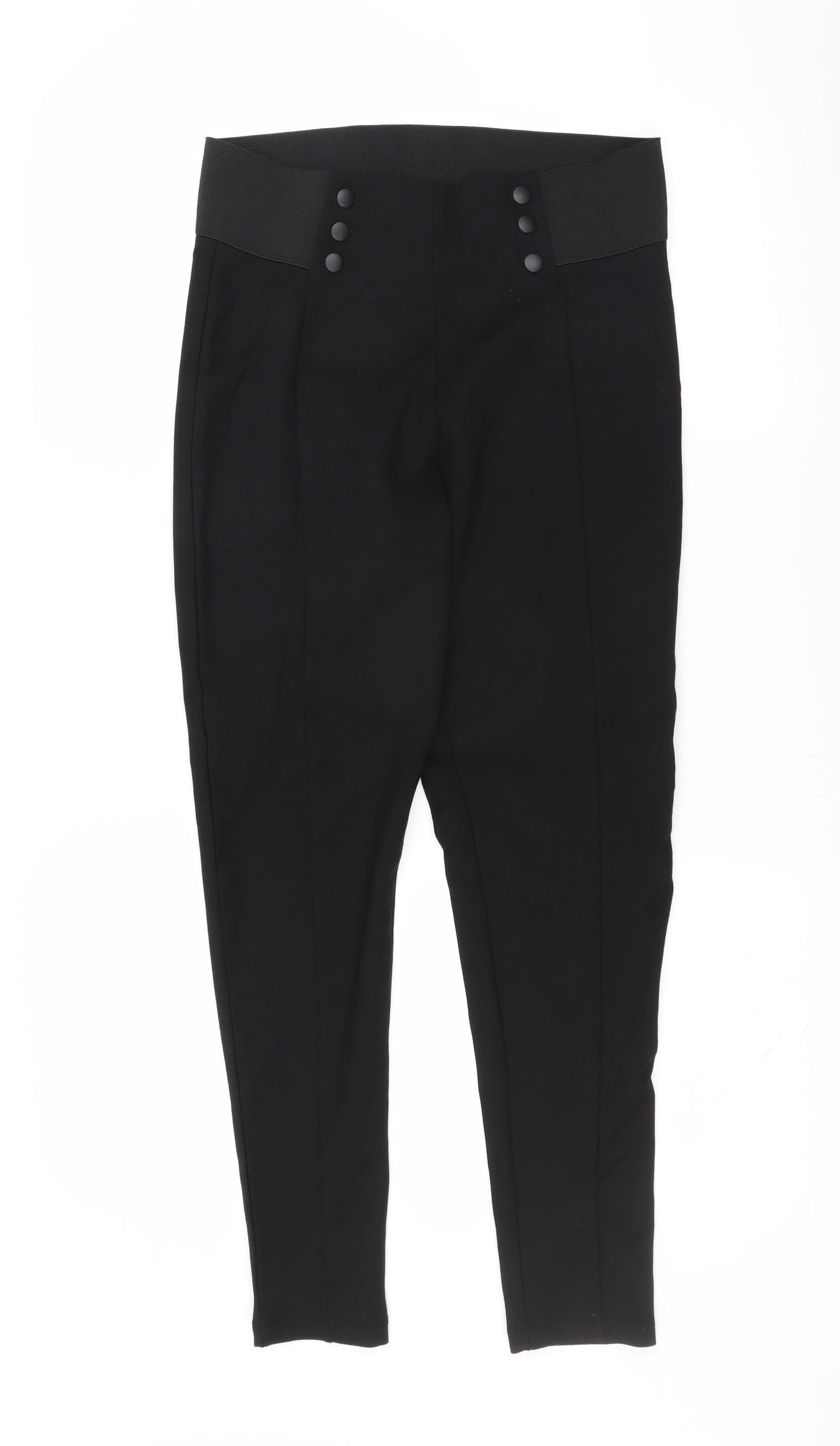 Womens UK Size 14 Marks and Spencer Extra-Slim Fit  Black Trousers
