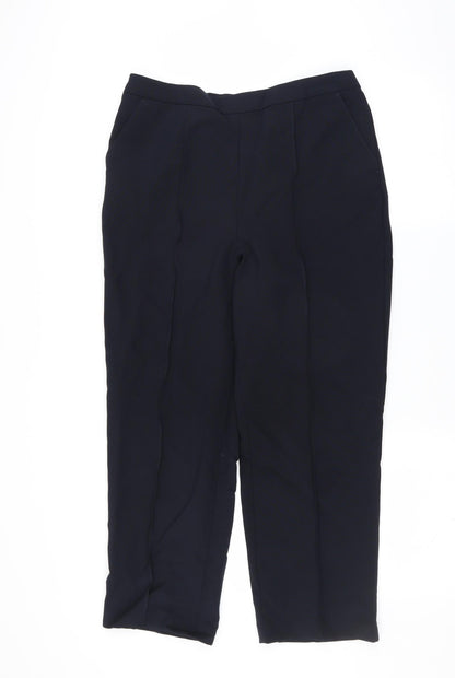 Womens UK Size 14 ISLE Regular Fit  Blue Trousers