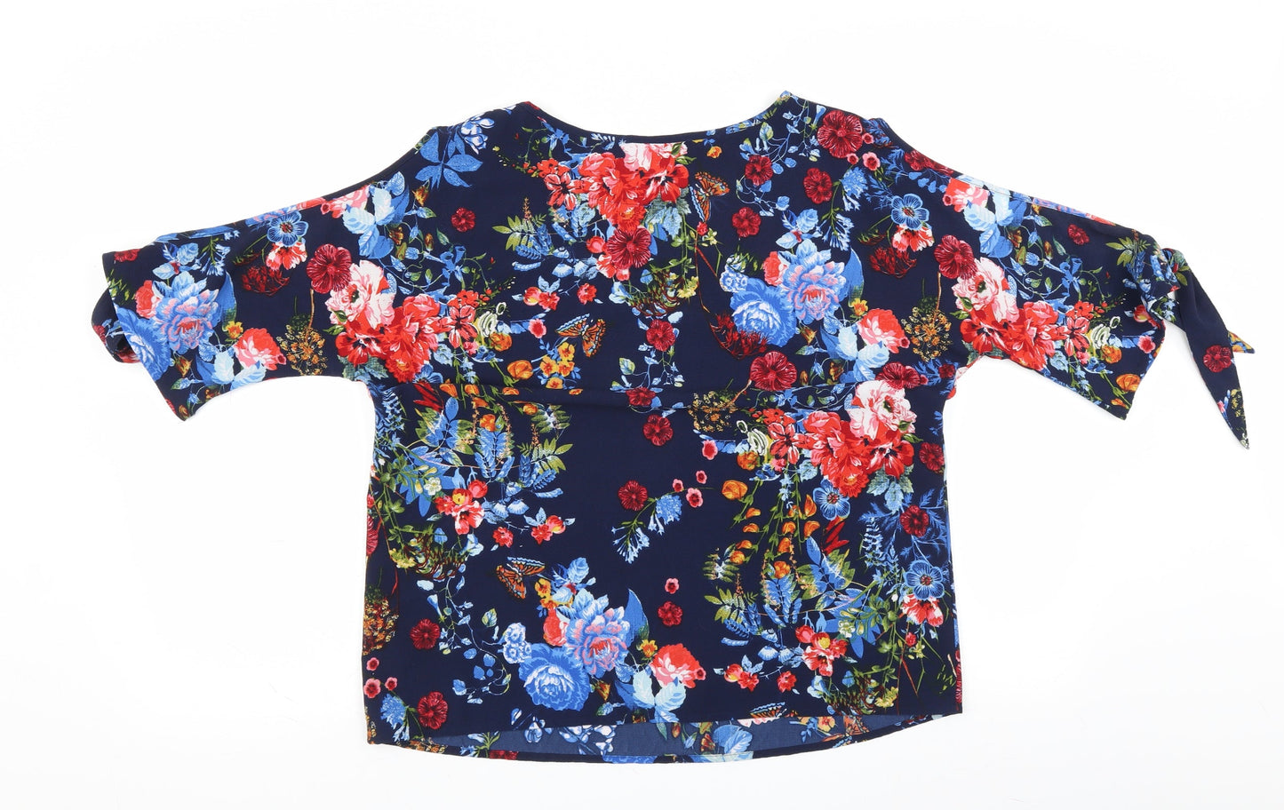 Womens UK Size 12 Marks and Spencer Blue Basic Blouse