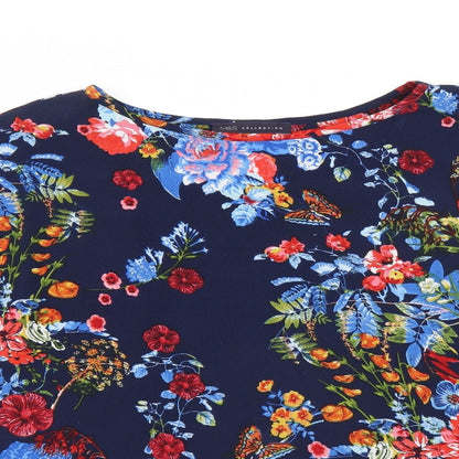 Womens UK Size 12 Marks and Spencer Blue Basic Blouse