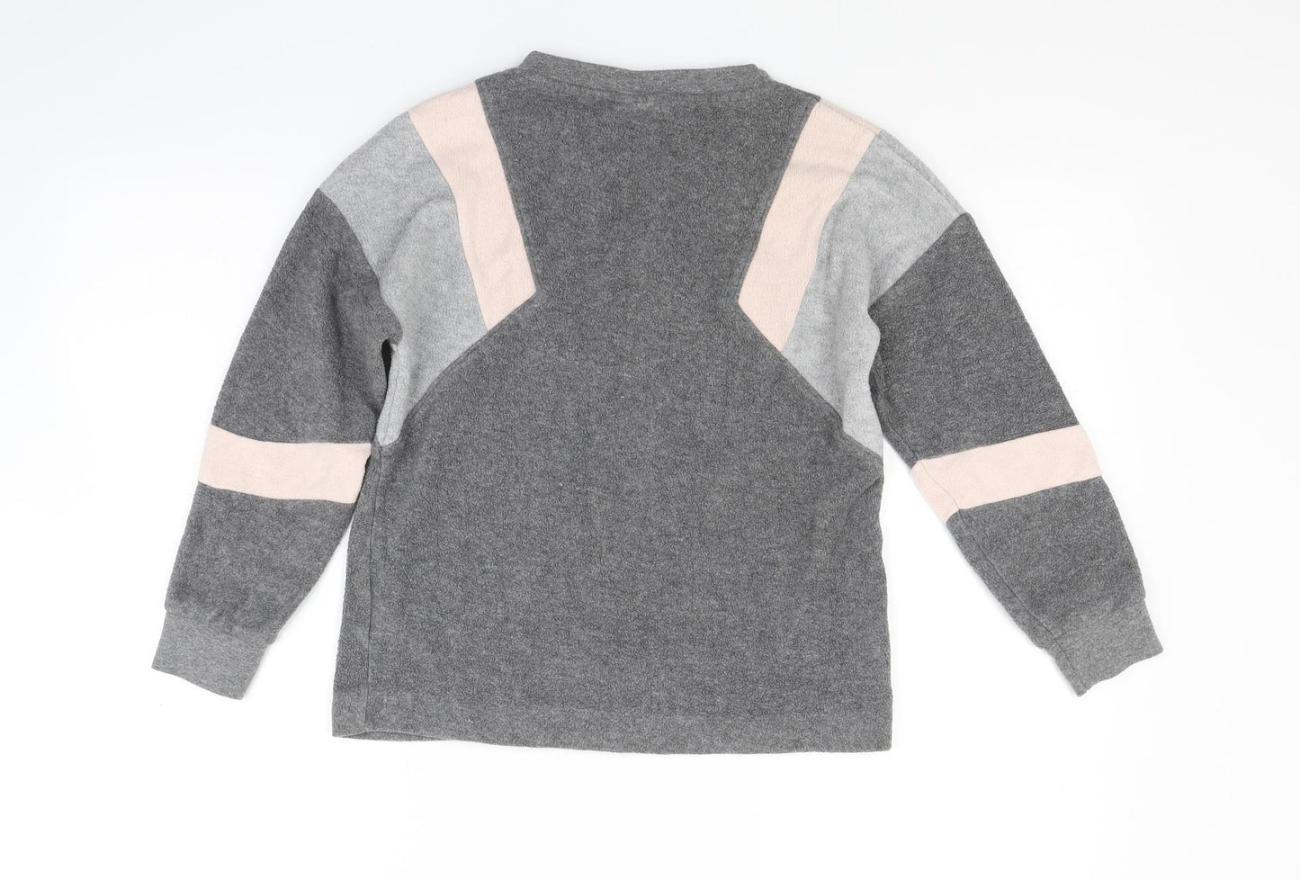 NEXT Girls Grey  Fleece Pullover Sweatshirt Size 10 Years