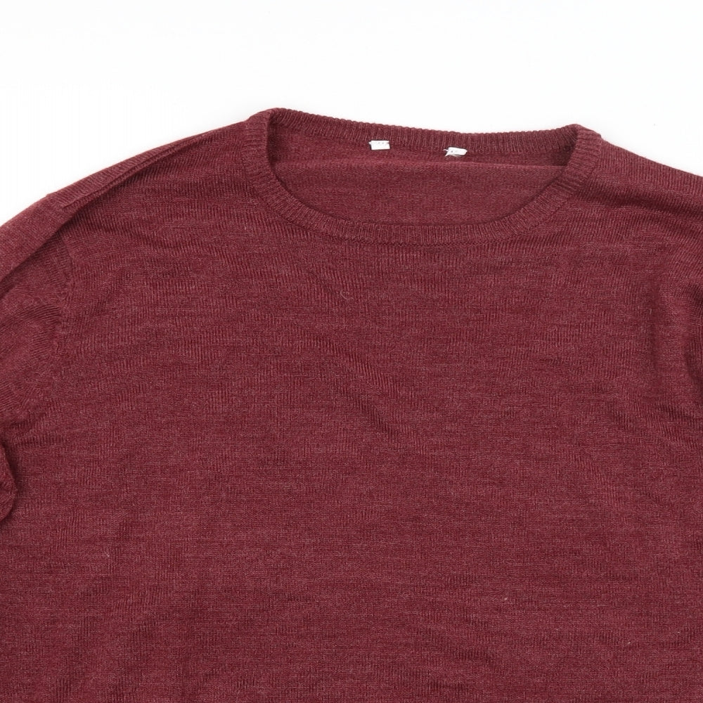 Pep & co Mens Red  Knit Pullover Jumper Size L