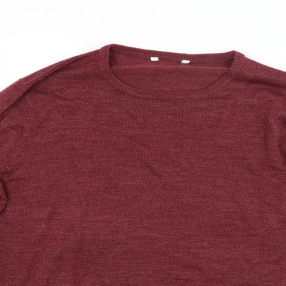 Pep & co Mens Red  Knit Pullover Jumper Size L