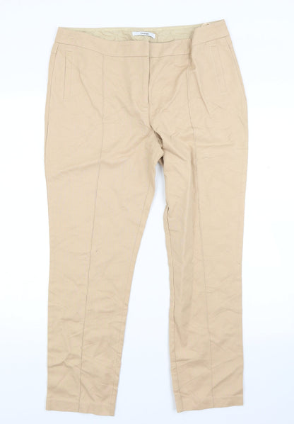 George Womens Beige   Trousers  Size 14 L25 in