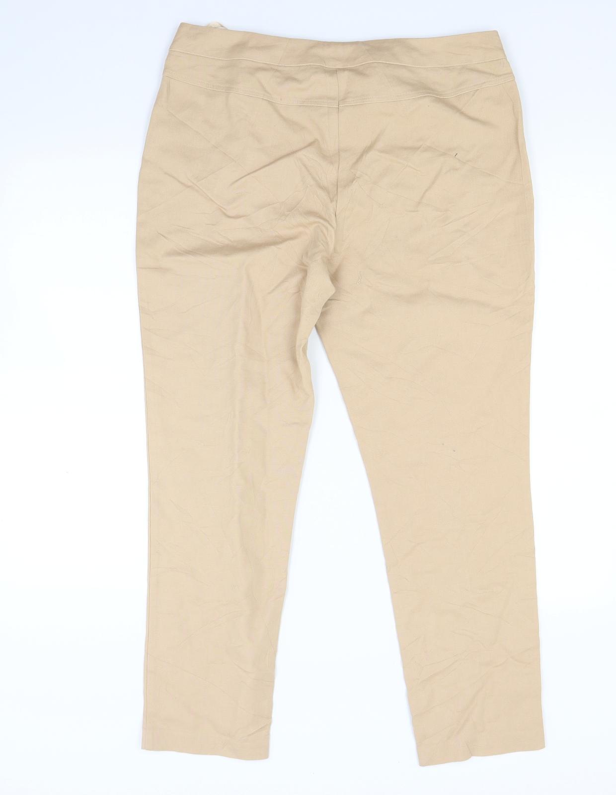 George Womens Beige   Trousers  Size 14 L25 in
