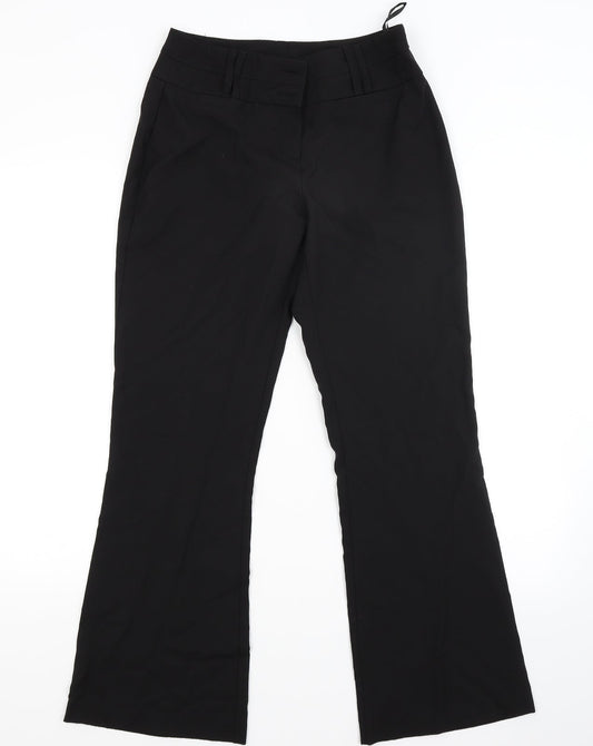 Womens UK Size 8 Dorothy Perkins Regular Fit  Black Trousers