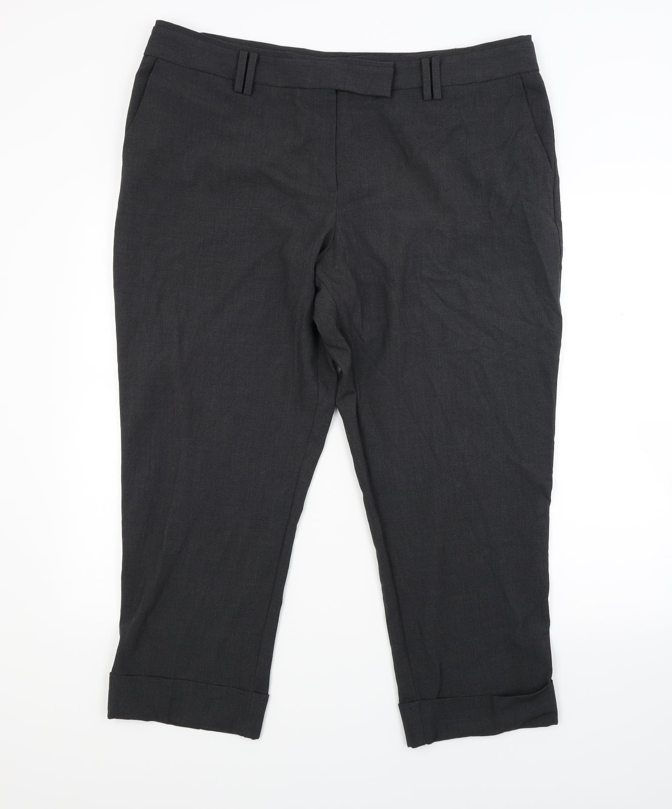 Womens UK Size 20 Marks and Spencer Regular Fit  Grey Trousers