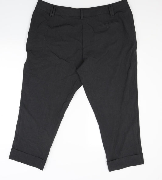 Womens UK Size 20 Marks and Spencer Regular Fit  Grey Trousers