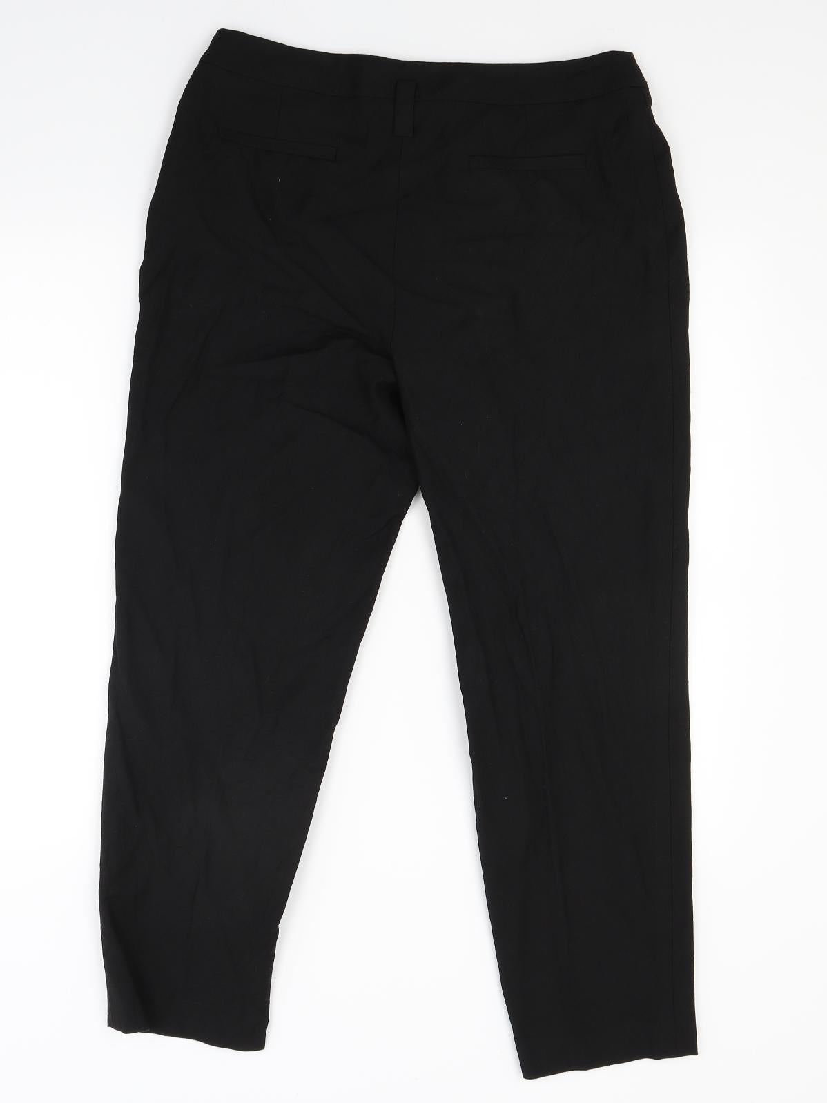 Womens UK Size 12 Marks and Spencer Regular Fit  Black Trousers