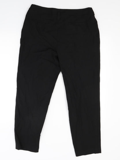 Womens UK Size 12 Marks and Spencer Regular Fit  Black Trousers