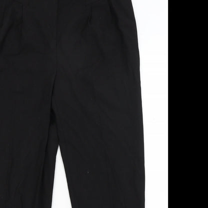 Womens UK Size 12 Marks and Spencer Regular Fit  Black Trousers