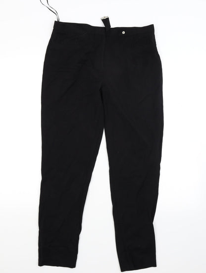 Womens UK Size 12 Klass Regular Fit  Black Trousers