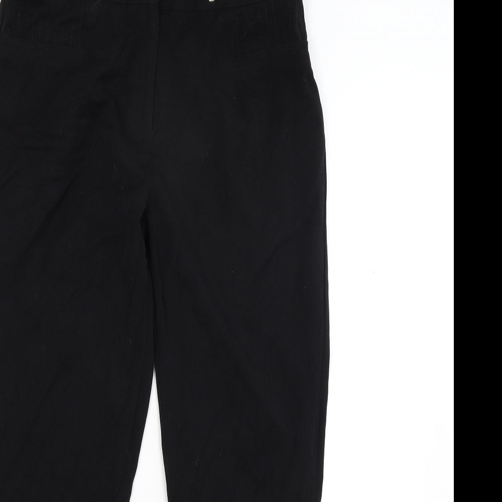 Womens UK Size 12 Klass Regular Fit  Black Trousers