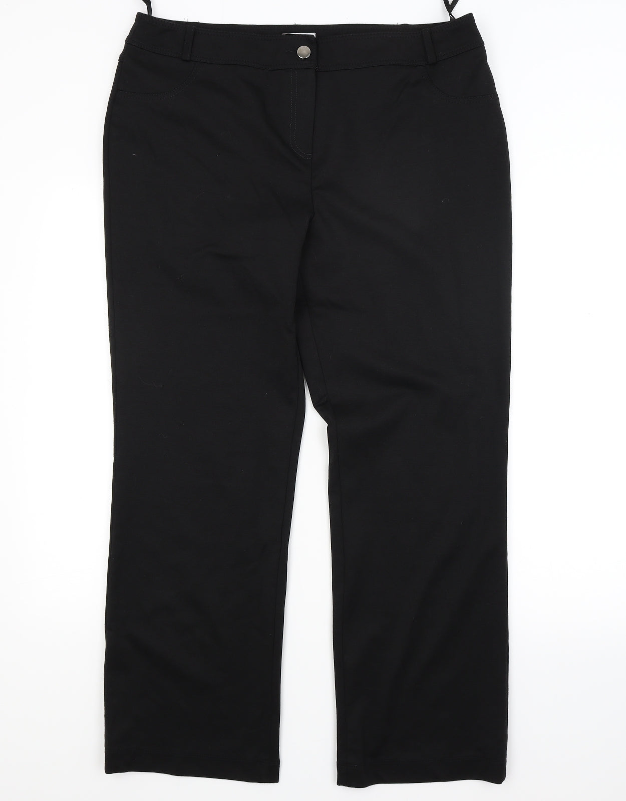 CC Womens Black   Trousers  Size 16 L27 in