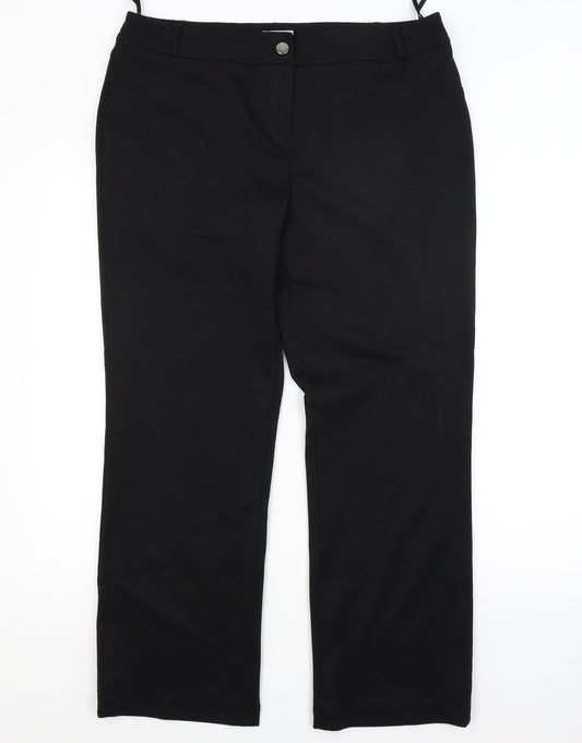 CC Womens Black   Trousers  Size 16 L27 in