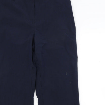 Womens UK Size 14 Slimma Regular Fit  Blue Trousers