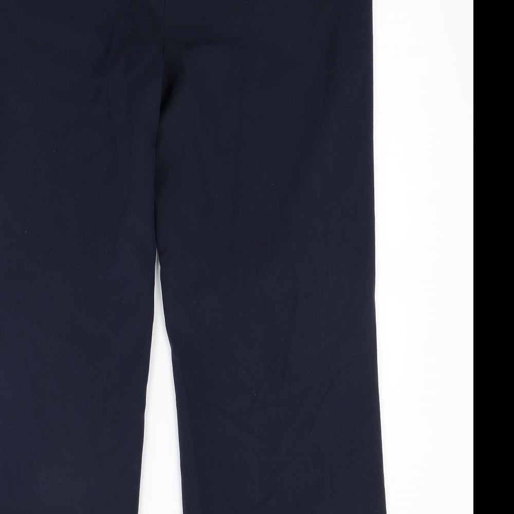 Womens UK Size 14 Slimma Regular Fit  Blue Trousers