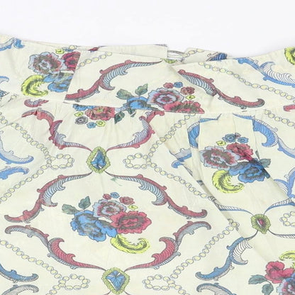 Divided Womens Multicoloured Floral  Flare Skirt Size 38