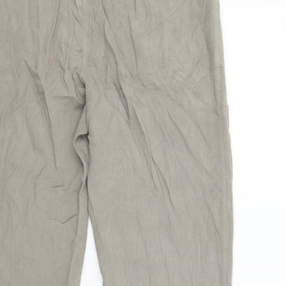 AMARANTO Womens Beige   Jogger Trousers Size 16 L28 in