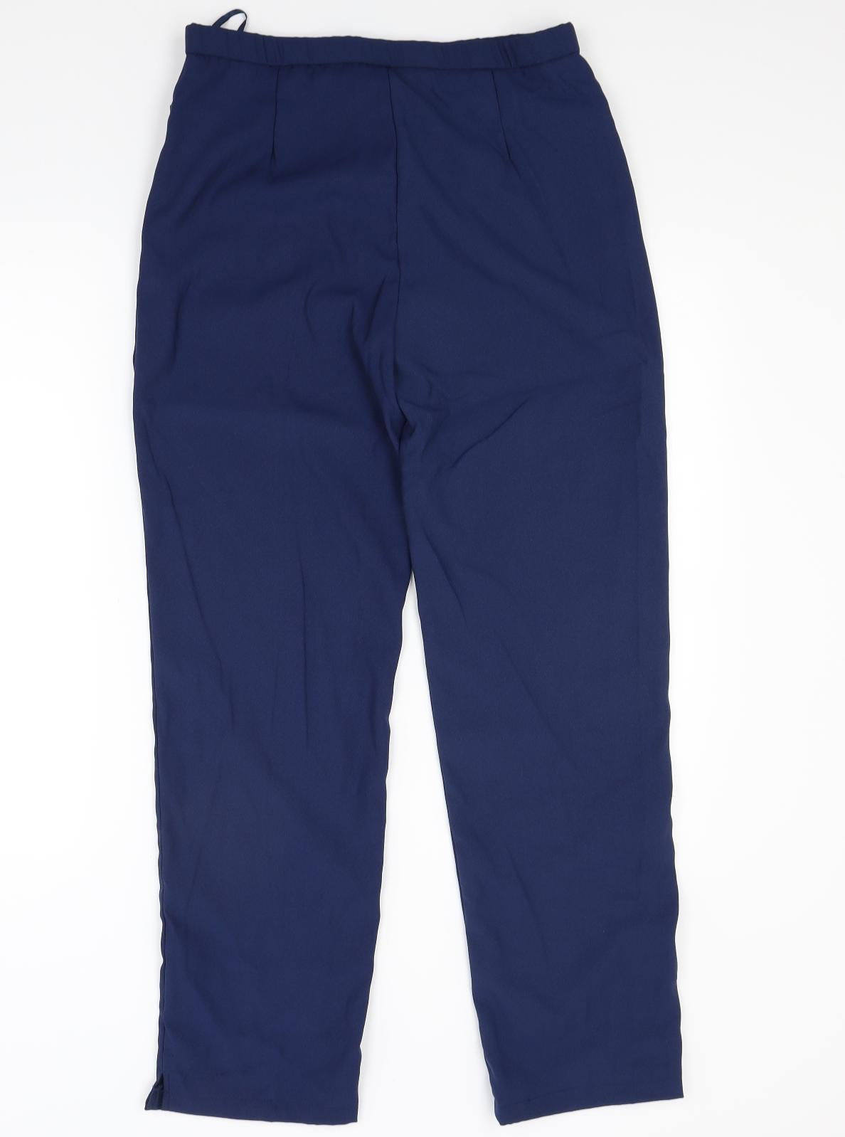 Peace Womens Blue   Trousers  Size 14 L28 in