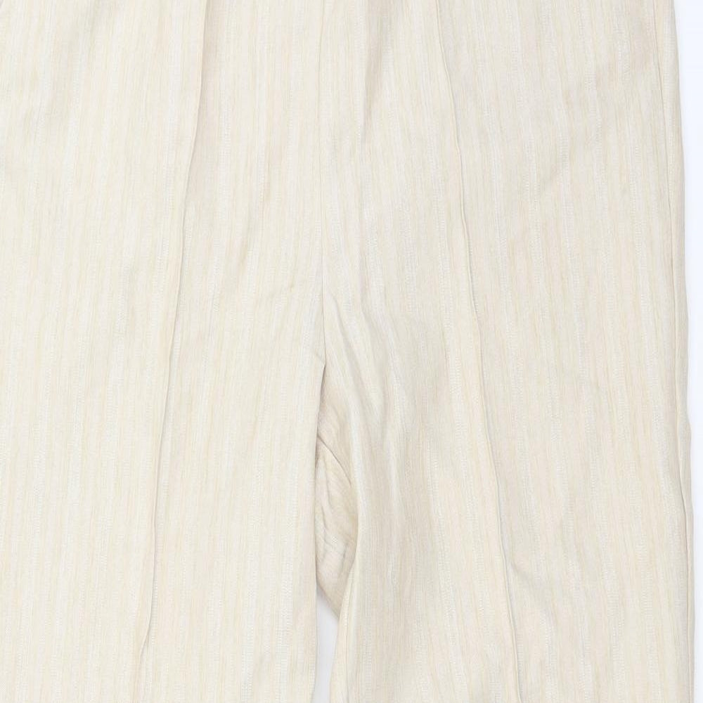 Womens UK Size 12 BM Regular Fit  Beige Trousers