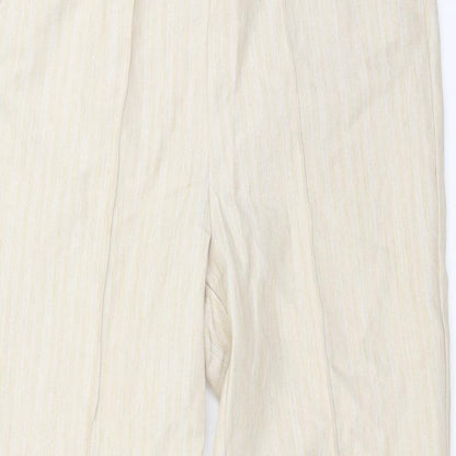 Womens UK Size 12 BM Regular Fit  Beige Trousers