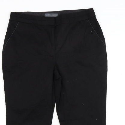 Primark Womens Black  Rayon Cropped Trousers Size 8 L20 in