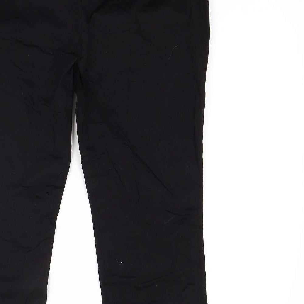 Primark Womens Black  Rayon Cropped Trousers Size 8 L20 in