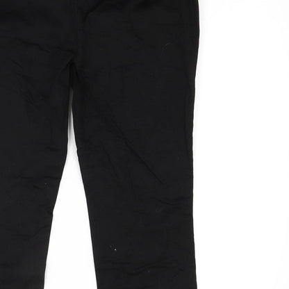 Primark Womens Black  Rayon Cropped Trousers Size 8 L20 in