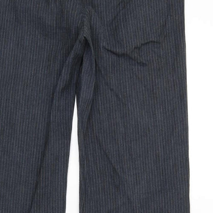 Womens UK Size 12 Marks and Spencer Regular Fit  Blue Trousers