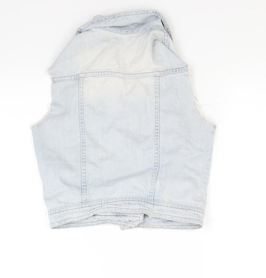 Sellect Womens Blue  Denim Gilet Jacket Size 10