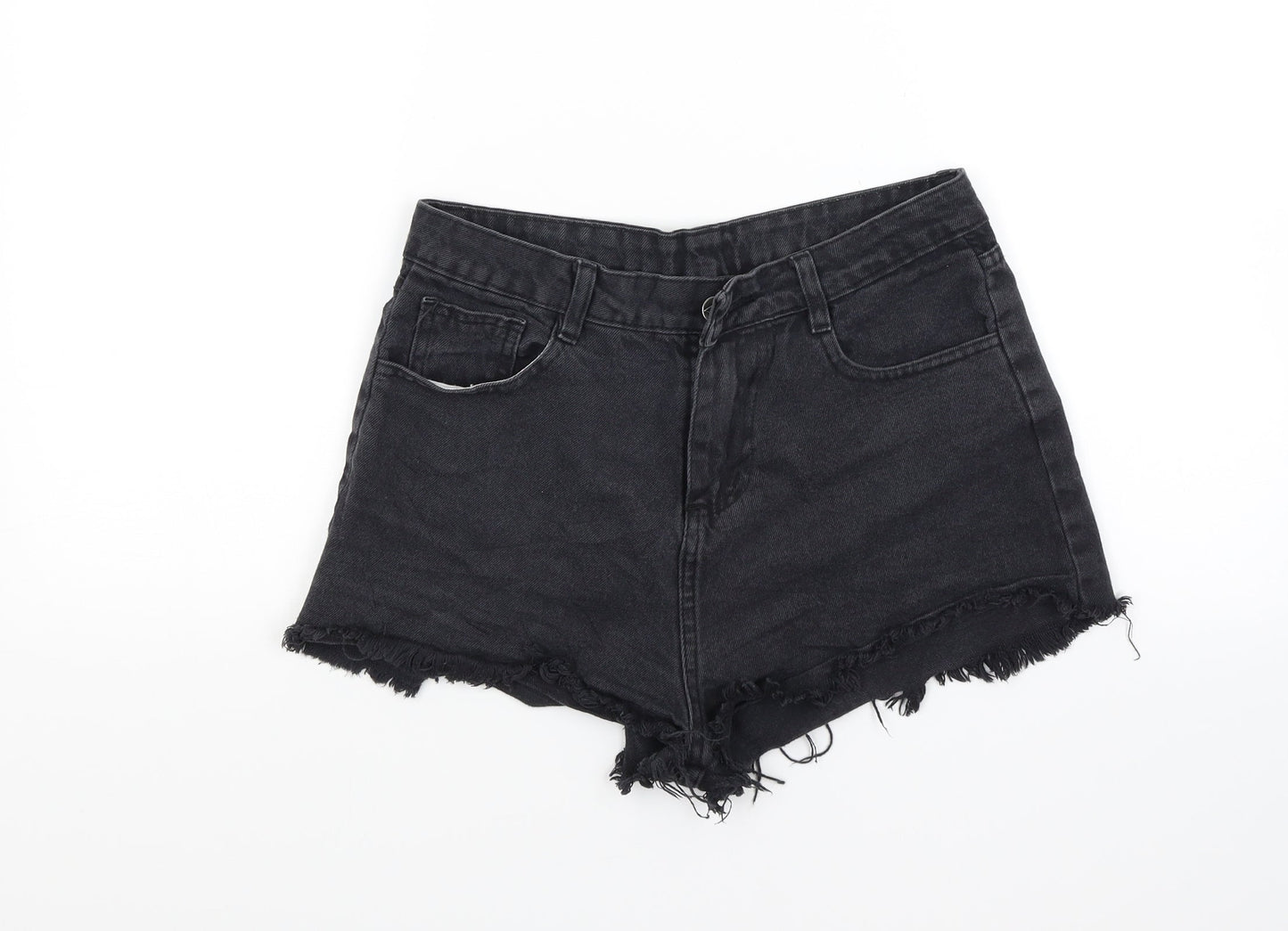 Pieta Womens Black   Cut-Off Shorts Size 10