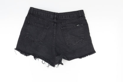 Pieta Womens Black   Cut-Off Shorts Size 10
