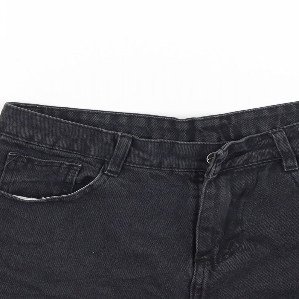 Pieta Womens Black   Cut-Off Shorts Size 10