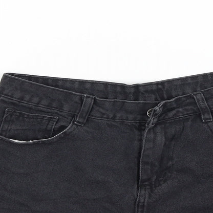 Pieta Womens Black   Cut-Off Shorts Size 10