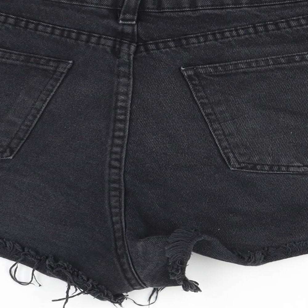 Pieta Womens Black   Cut-Off Shorts Size 10